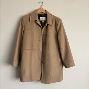 Charles Klein 100% Wool Coat Quilted Lining Size 4
